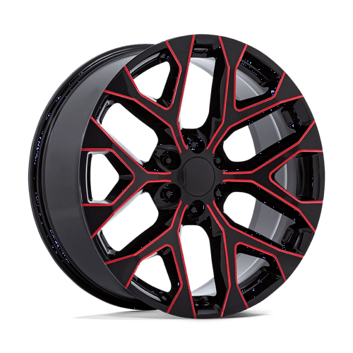 Performance Replicas PR177, 26X10, 6X139.7, ET24, CB78.1, GLOSS BLACK RED MILLED
