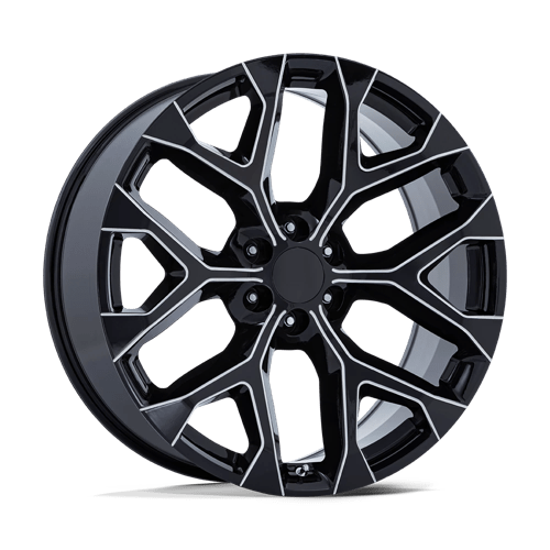 Performance Replicas PR177, 22X9, 6X139.7, ET24, CB78.1, GLOSS BLACK MILLED