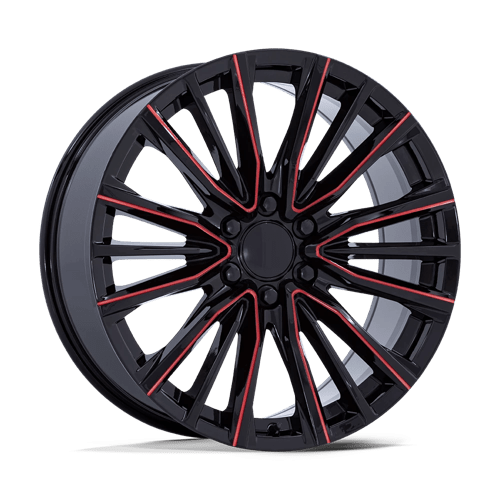 Performance Replicas PR223, 22X9, 6X139.7, ET28, CB78.1, GLOSS BLACK MILLED RED