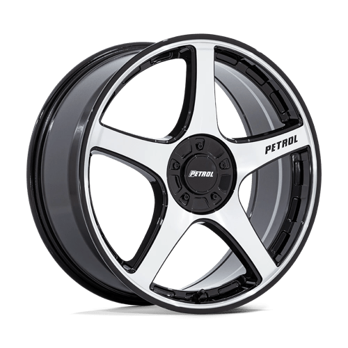 Petrol PE003 P2E, 19X8, 5X110/115, ET40, CB72.56, GLOSS BLACK W/ MACHINED FACE
