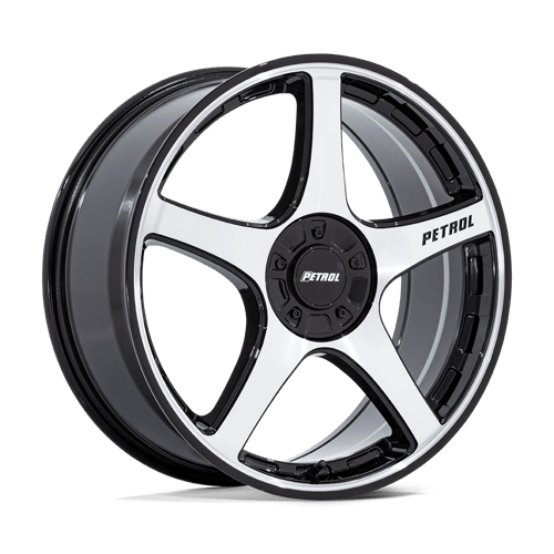 Petrol PE003 P2E, 17X8, 5X112/120, ET40, CB74.1, GLOSS BLACK W/ MACHINED FACE