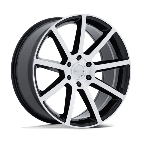 Petrol PE007 P6E, 20X9.5, 6X139.7, ET25, CB106.1, GLOSS BLACK W/ MACHINED FACE