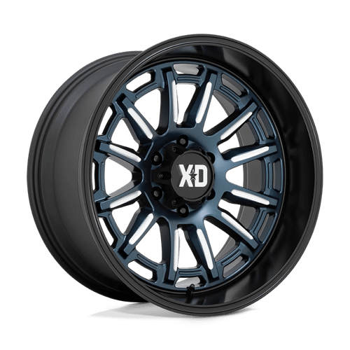 XD XD865 PHOENIX, 20X9, 5X127, ET0, CB71.5, METALLIC BLUE MILLED W/ BLK LP