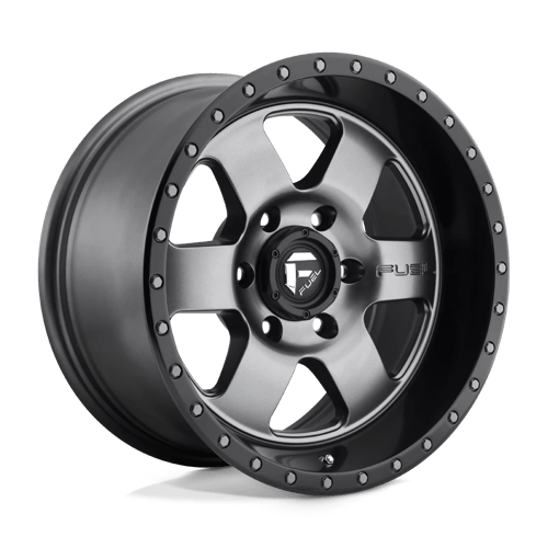 Fuel 1PC D619 PODIUM, 17X9, 6X139.7, ET1, CB108, MATTE GUNMETAL BLACK BEAD RING