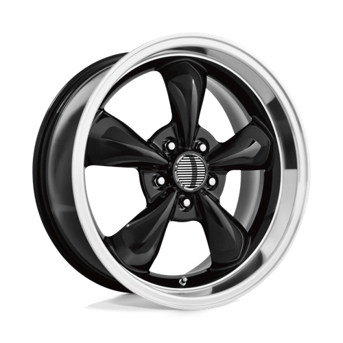 Performance Replicas PR106, 18X10, 5X114.3, ET45, CB70.7, GLOSS BLACK W/ MACHINED LIP