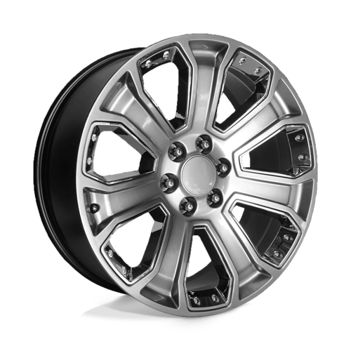 Performance Replicas PR113, 20X9, 6X139.7, ET24, CB78.1, HYPER SILVER DARK W/ ACCENTS