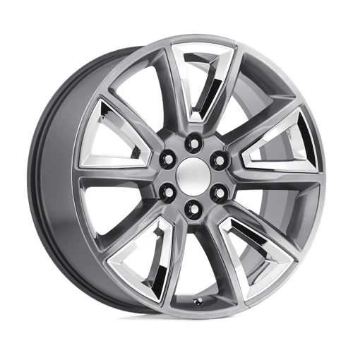 Performance Replicas PR168, 22X9, 6X139.7, ET24, CB78.1, HYPER SILVER W/ CHR ACCENTS