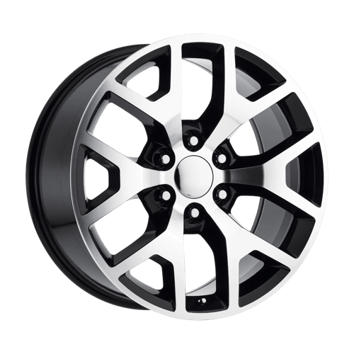 Performance Replicas PR169, 24X10, 6X139.7, ET31, CB78.1, GLOSS BLACK W/ MACHINED SPOKES