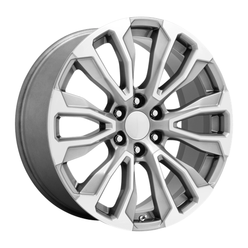 Performance Replicas PR211, 24X10, 6X139.7, ET31, CB78.1, SILVER MACHINED FACE