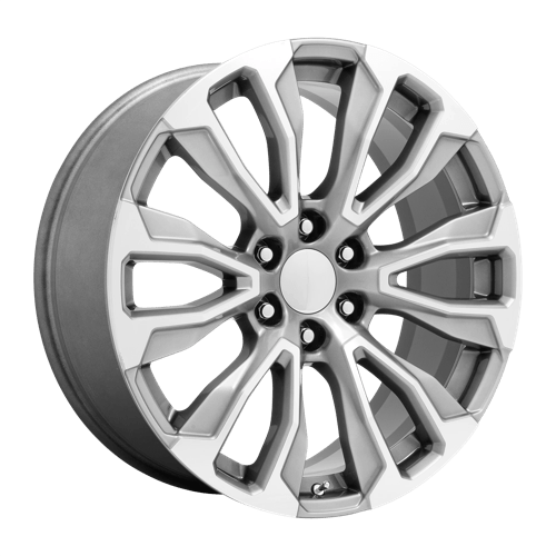 Performance Replicas PR211, 22X9, 6X139.7, ET28, CB78.1, SILVER MACHINED FACE