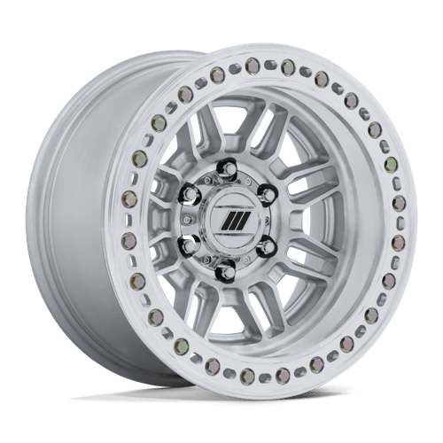 Pro Comp Alloys PA208 EQUALIZER BL, 17X9, 8X165.1, ET-12, CB125.1, GLOSS SILVER W/ MACHINED FACE