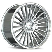 Koko Kuture Parlato, Regular Profile, 22x9, 5x114.3, ET30, CB73.1, Silver Machined Face/Polished lip