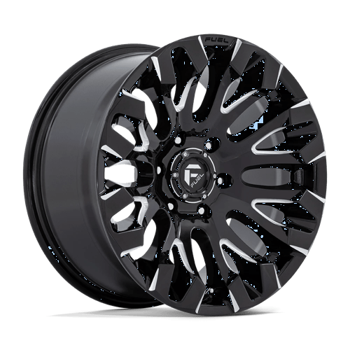Fuel 1PC D828 QUAKE, 18X9, 6X139.7, ET1, CB106.1, GLOSS BLACK MILLED