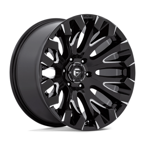 Fuel 1PC D828 QUAKE, 20X9, 5X139.7, ET1, CB78.1, GLOSS BLACK MILLED