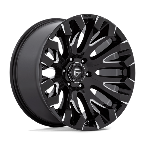 Fuel 1PC D828 QUAKE, 18X9, 5X127, ET1, CB71.5, GLOSS BLACK MILLED