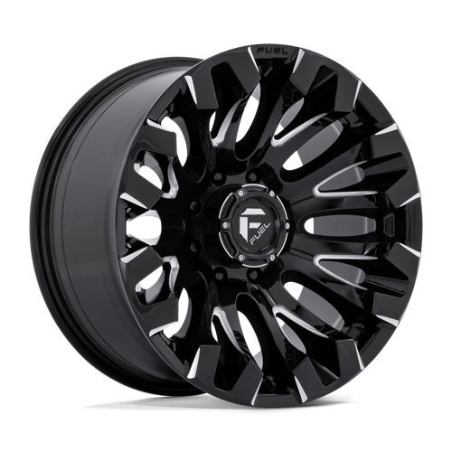 Fuel 1PC D828 QUAKE, 20X10, 8X165.1, ET-18, CB125.1, GLOSS BLACK MILLED