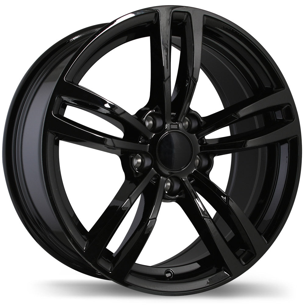 Replika R163A, 18x8.0, 5x120, ET35, CB72.6, Gloss Black - R163A-1880-12BN+35C726