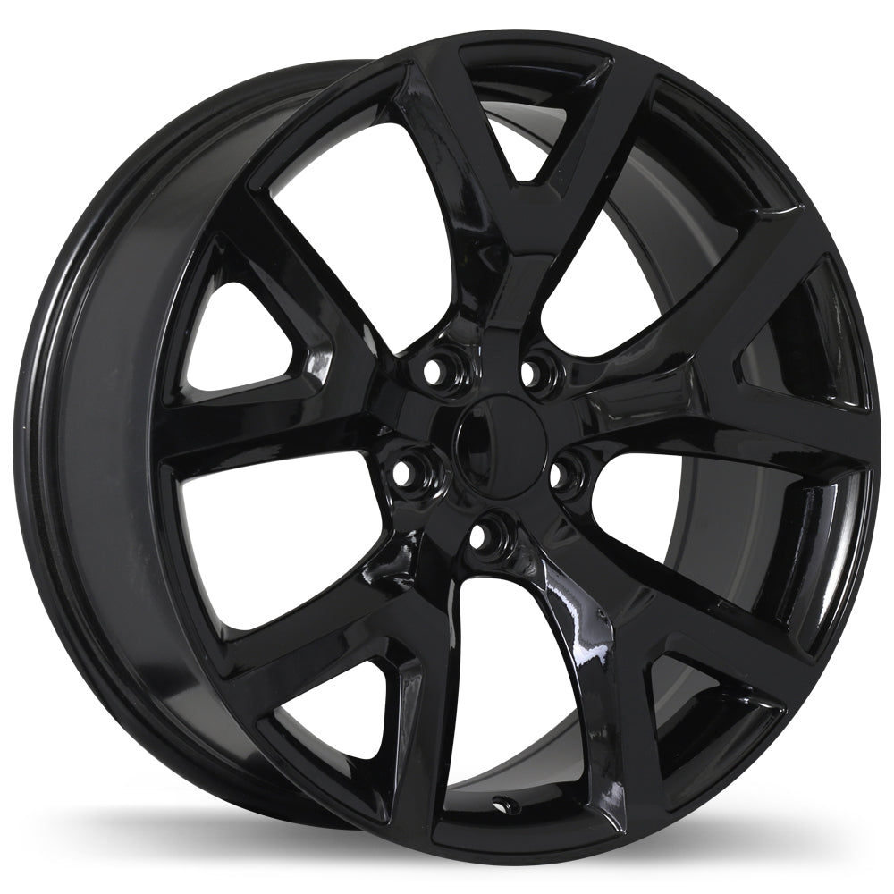 Replika R165A, 17x7.5, 5x110, ET31, CB65.1, Gloss Black - R165A-1775-52BN+31C651