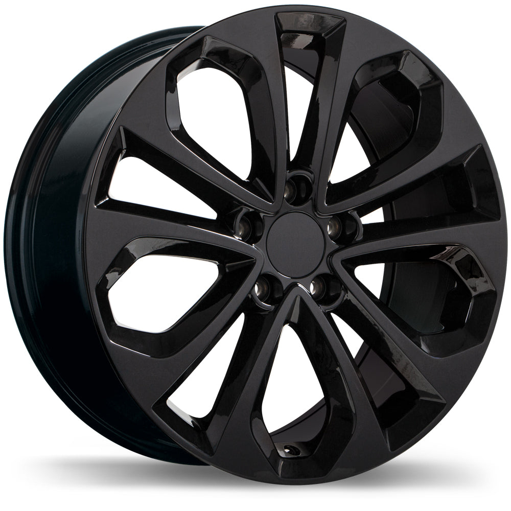 Replika R191, 18x8.0, 5x114.3, ET50, CB64.1, Gloss Black - R191-1880-65BN+50R641