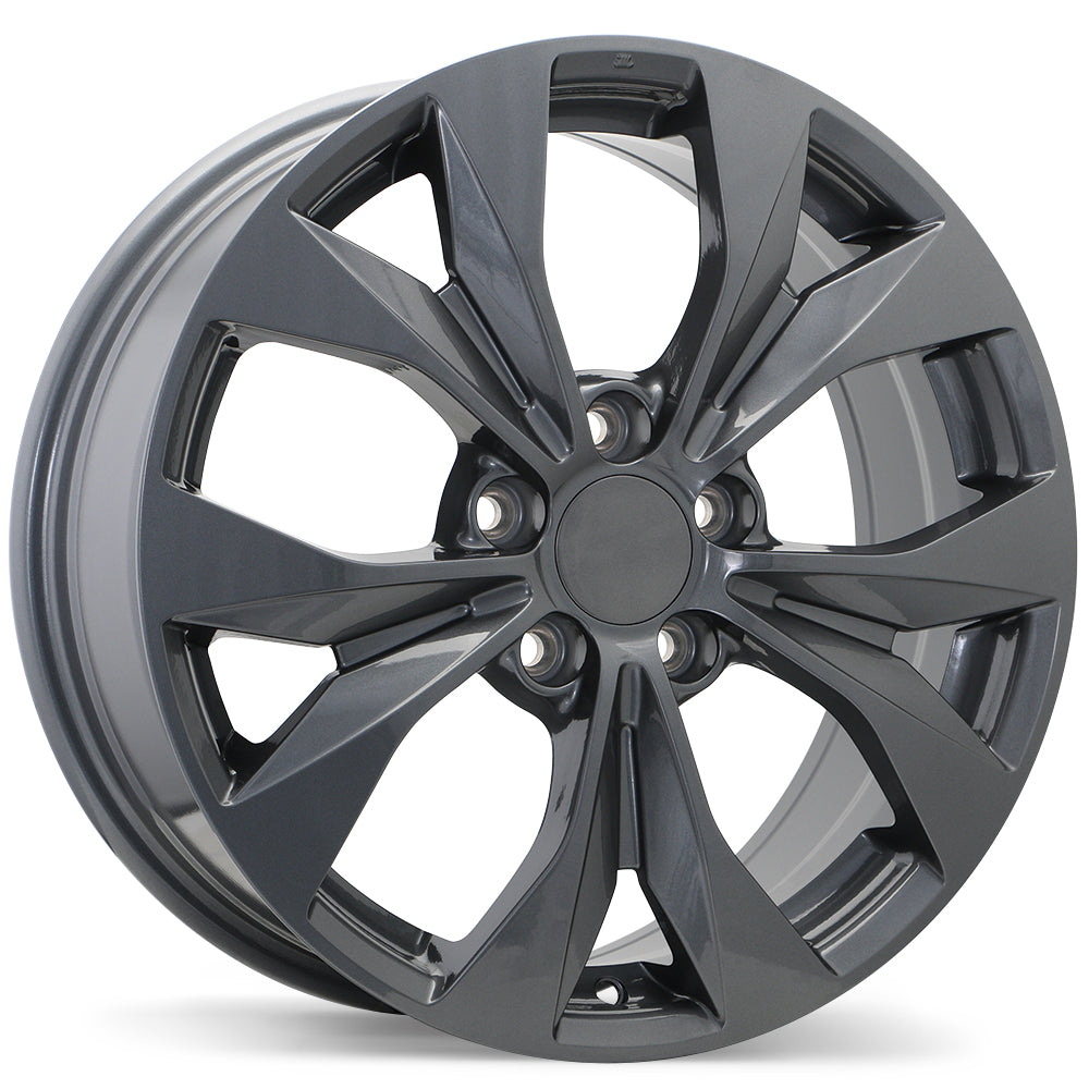 Replika R192, 17x7.0, 5x114.3, ET45, CB64.1, Gloss Gunmetal - R192-1770-65MN+45R641