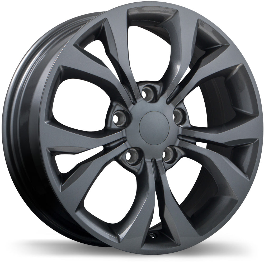 Replika R197, 17x6.5, 5x127, ET40, CB71.5, Gloss Gunmetal - R197-1765-73MN+40C715