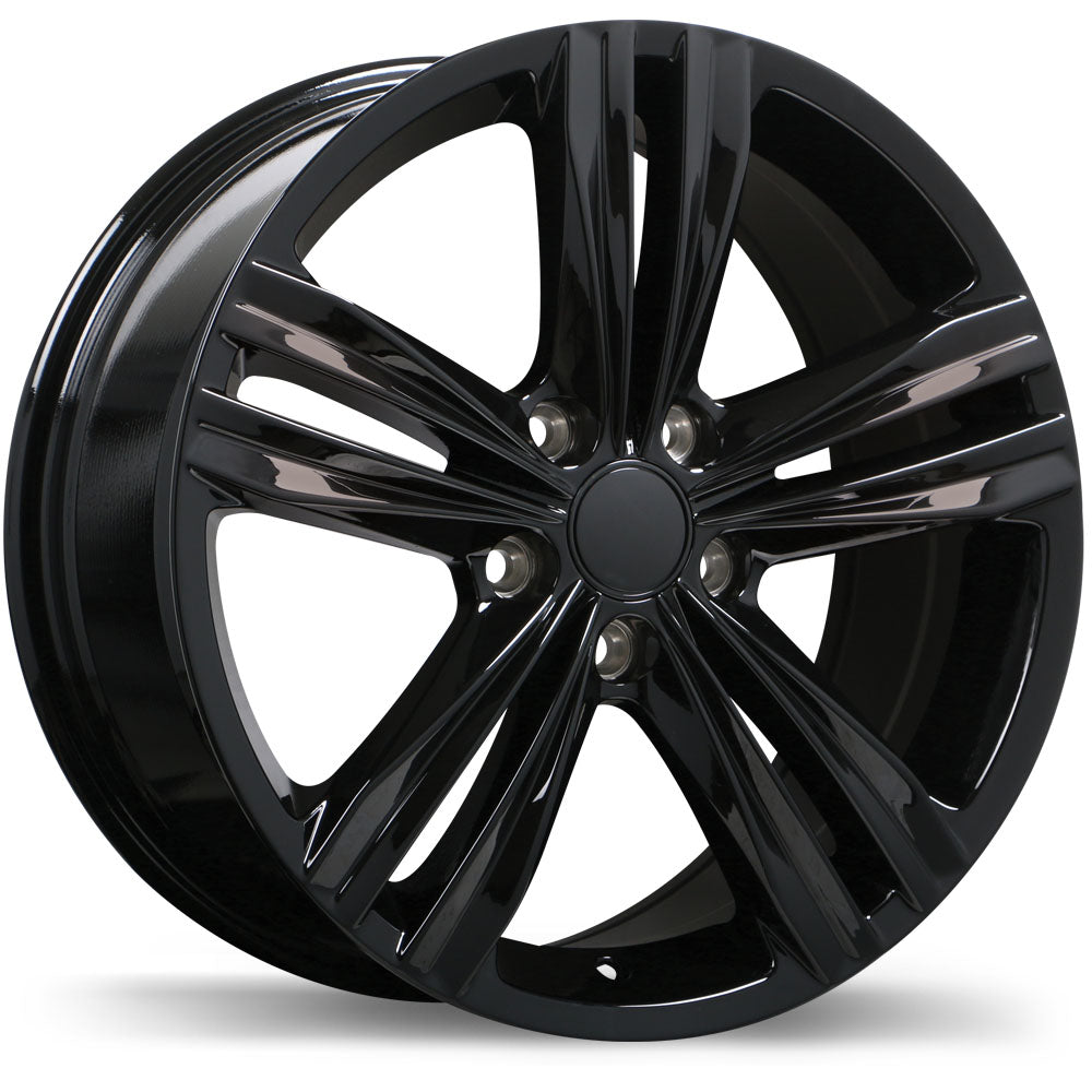 Replika R205, 17x7.5, 5x112, ET45, CB57.1, Gloss Black - R205-1775-44BN+45R571