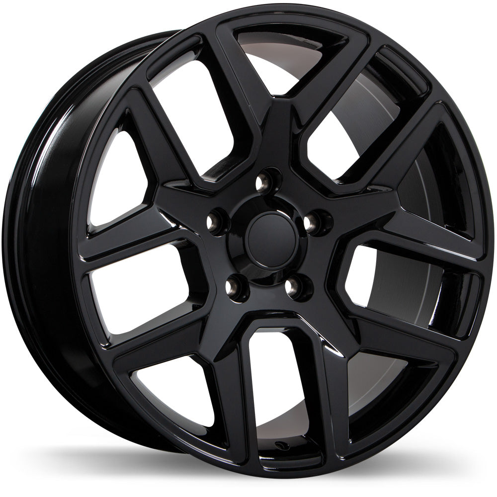 Replika R220, 20x9.0, 5x139.7, ET18, CB77.8, Gloss Black - R220-2090-85BN+18C778