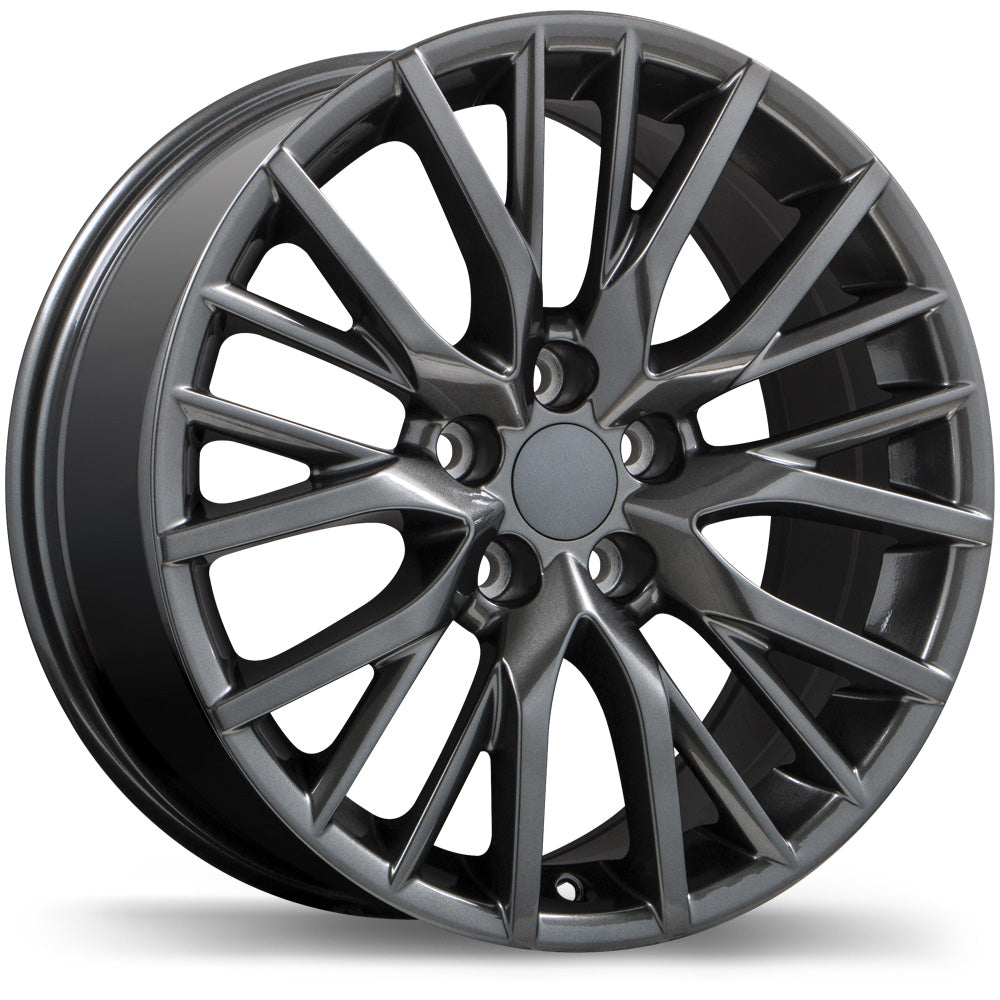 Replika R224, 20x8.0, 5x114.3, ET30, CB60.1, Gloss Gunmetal - R224-2080-65MN+30R601