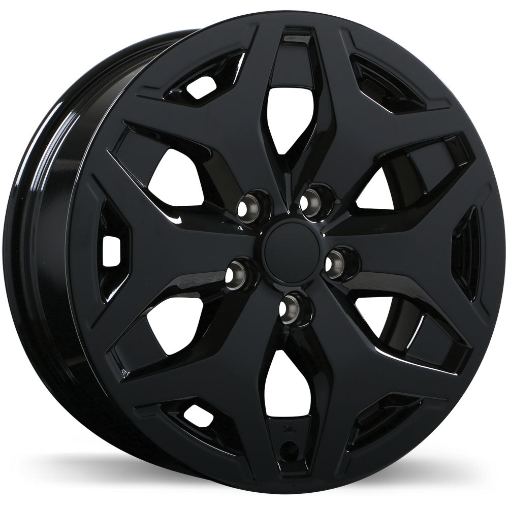Replika R254, 17x7.0, 5x114.3, ET48, CB56.1, Gloss Black - R254-1770-65BN+48C561