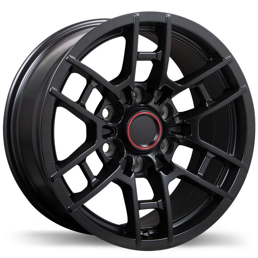 Replika R258, 17x8.0, 6x139.7, ET5, CB106.1, Satin Black - R258-1780-83BT+05F061
