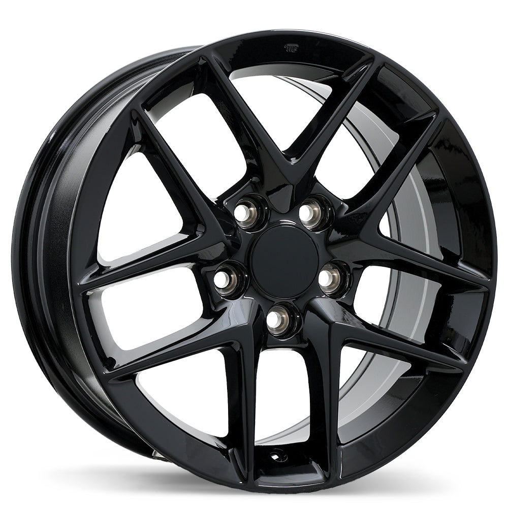 Replika R267, 16x7.0, 5x114.3, ET45, CB64.1, Gloss Black - R267-1670-65BN+45R641