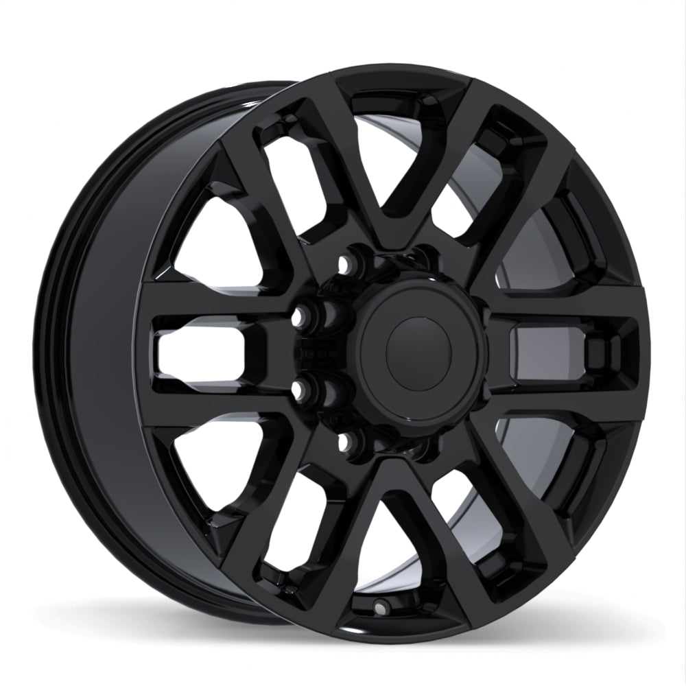 Replika R273A, 18x8.0, 8x165.1, ET57, CB121.1, Gloss Black - R273A-1880-82BN+57C211