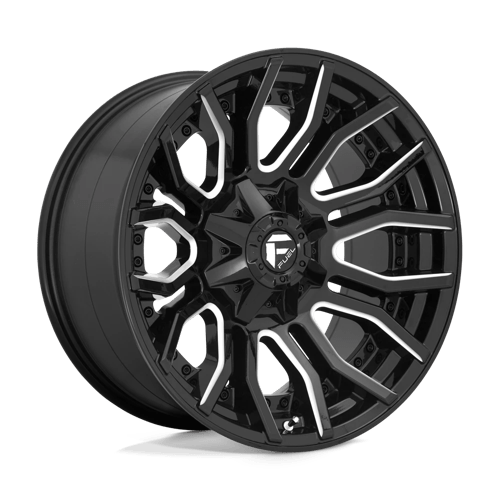 Fuel 1PC D711 RAGE, 20X10, 8X180, ET-18, CB124.2, GLOSS BLACK MILLED