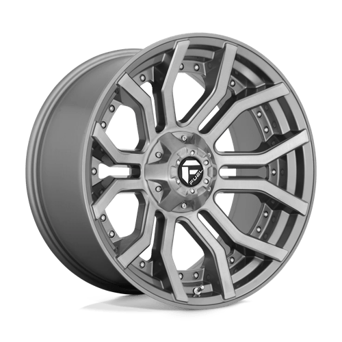Fuel 1PC D713 RAGE PLATINUM, 20X9, 6X135/6X139.7, ET1, CB106.1, BRUSHED GUN METAL TINTED CLEAR