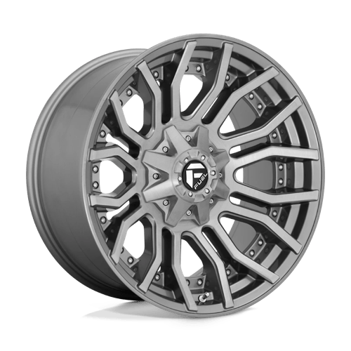 Fuel 1PC D713 RAGE PLATINUM, 20X10, 8X180, ET-18, CB124.2, BRUSHED GUN METAL TINTED CLEAR