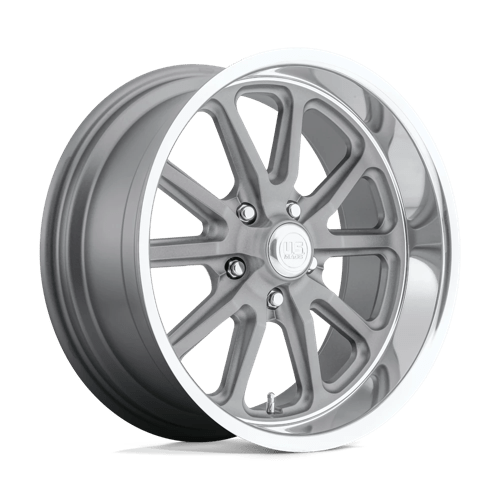 US Mag 1PC U111 RAMBLER, 20X8, 5X127, ET1, CB78.1, TEXTURED GRAY W/ DC LIP