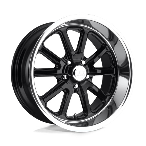 US Mag 1PC U121 RAMBLER, 18X9.5, 5X120.65, ET1, CB72.56, GLOSS BLACK