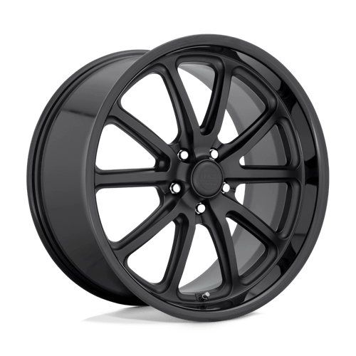 US Mag 1PC U123 RAMBLER, 20X8.5, 5X114.3, ET32, CB72.56, GLOSS BLACK MATTE BLACK
