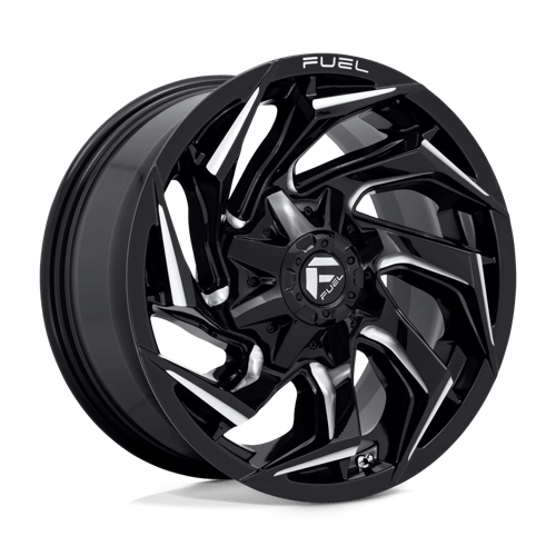 Fuel 1PC D753 REACTION, 18X9, 6X135/6X139.7, ET1, CB106.1, GLOSS BLACK MILLED