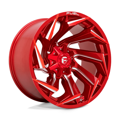 Fuel 1PC D754 REACTION, 22X12, 8X180, ET-44, CB124.2, CANDY RED MILLED D75422201847