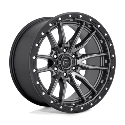 Fuel 1PC D680 REBEL, 20X10, 6X139.7, ET-18, CB106.1, MATTE GUNMETAL BLACK BEAD RING
