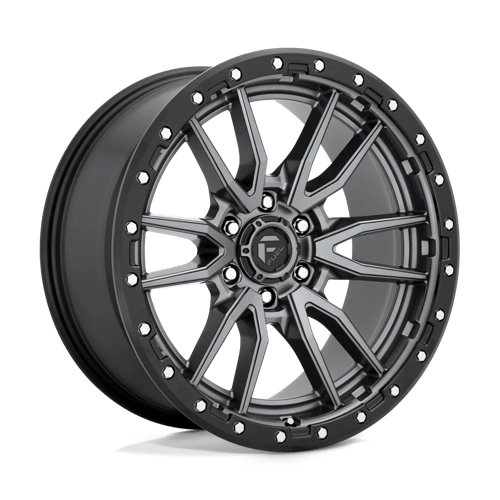 Fuel 1PC D680 REBEL, 20X9, 6X139.7, ET20, CB106.1, MATTE GUNMETAL BLACK BEAD RING