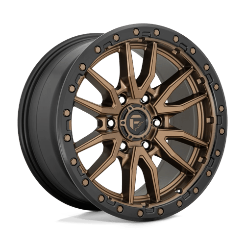 Fuel 1PC D681 REBEL, 16X8, 6X139.7, ET1, CB106.1, MATTE BRONZE BLACK BEAD RING