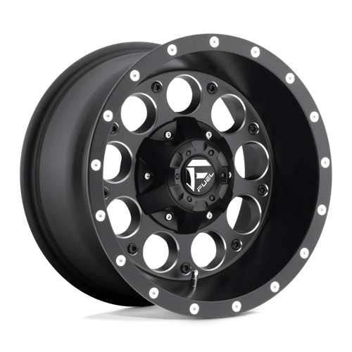 Fuel 1PC D525 REVOLVER, 15X8, 6X139.7, ET-18, CB108, MATTE BLACK MILLED