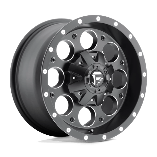 Fuel 1PC D525 REVOLVER, 16X8, 6X139.7, ET1, CB108, MATTE BLACK MILLED