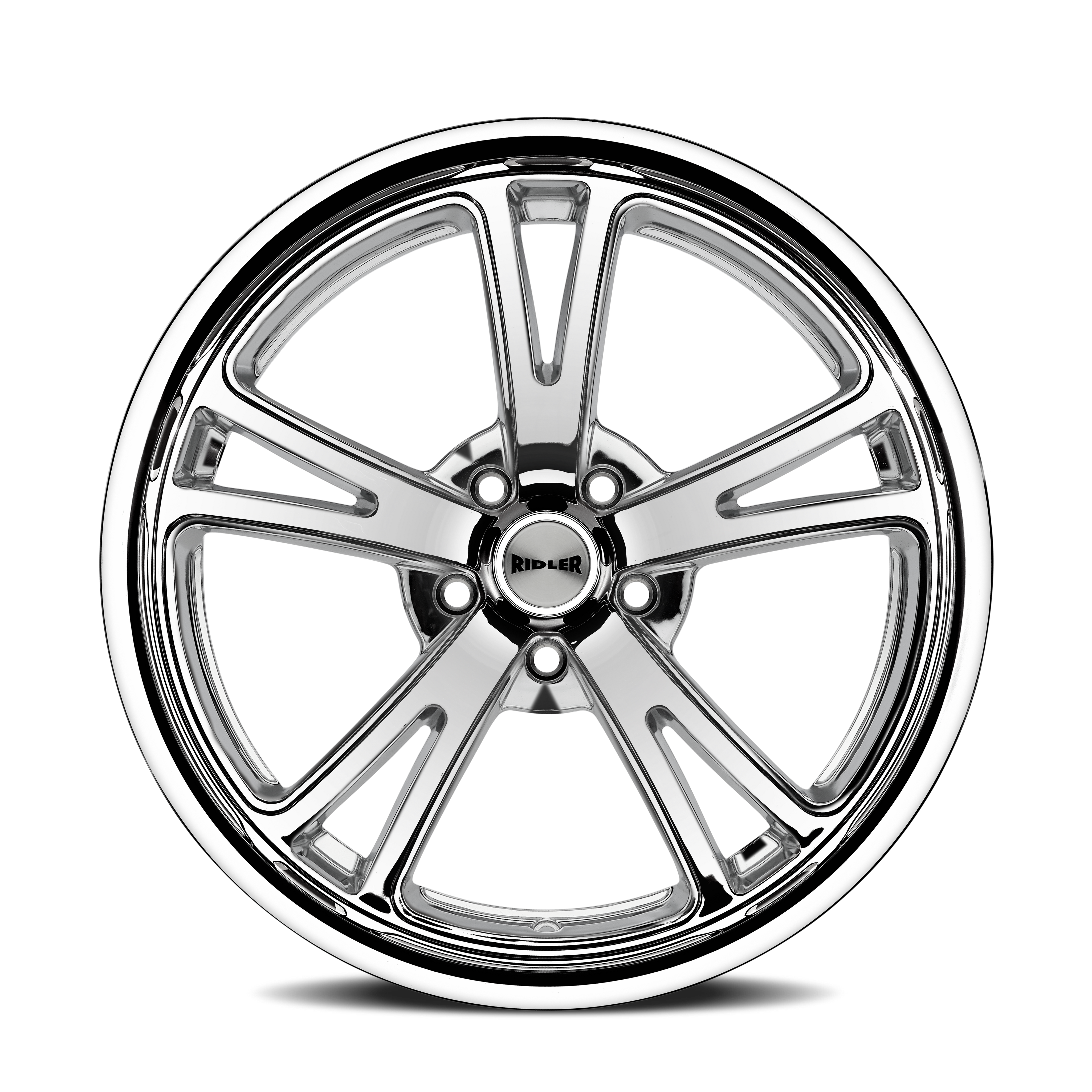 Ridler Type 606, 17X8, 5X127, ET0, CB83.82, Chrome - 606-7873C