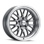 Ridler Type 607, 18X8, 5X120.65, ET0, CB83.82, Grey W/Machined Lip - 607-8861G