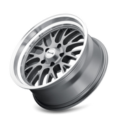 Ridler Type 607, 18X8, 5X120.65, ET0, CB83.82, Grey W/Machined Lip - 607-8861G