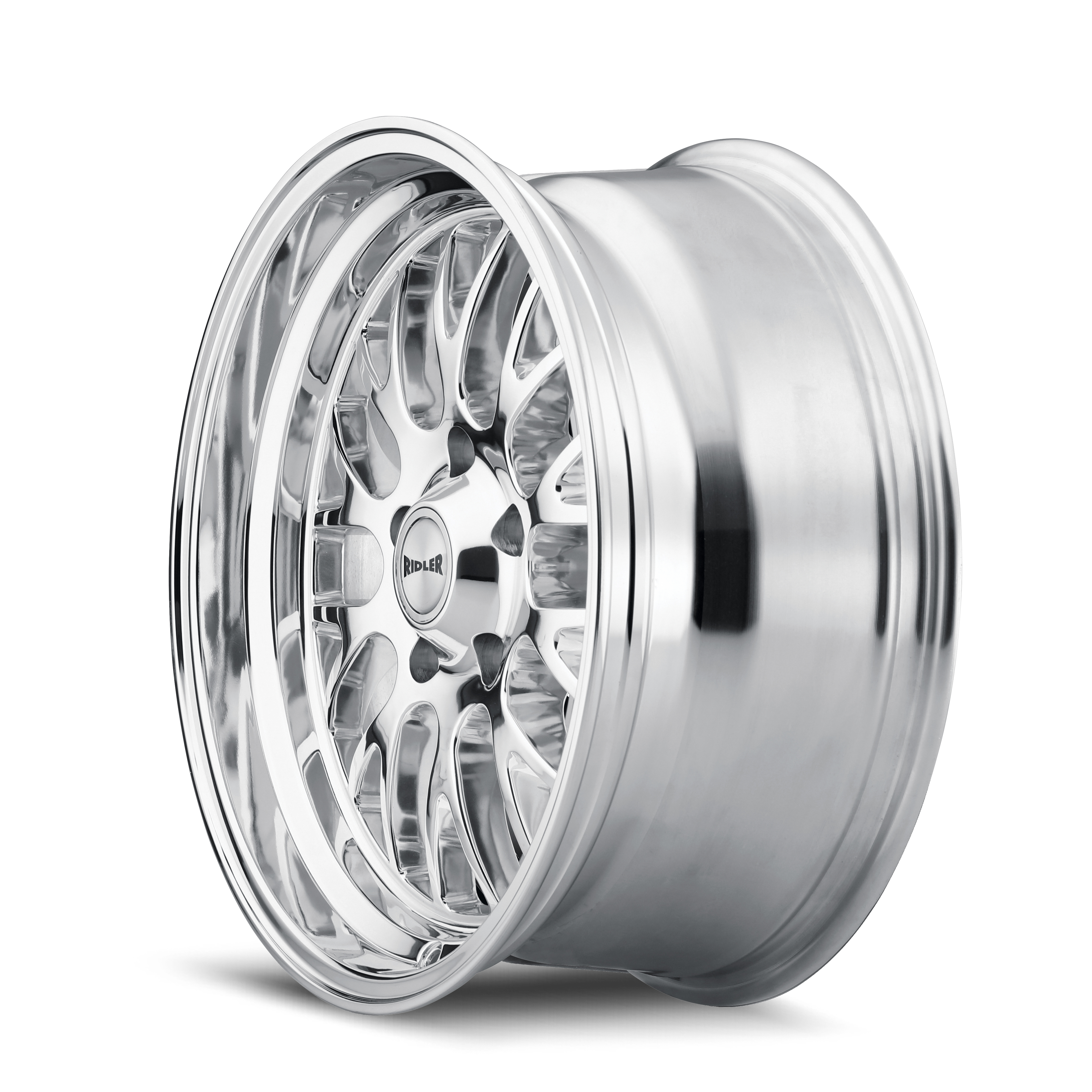 Ridler Type 607, 18X9.5, 5X120.65, ET6, CB83.82, Polished - 607-8961P