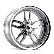 Ridler Type 608, 20X8.5, 5x114.3, ET0, CB72.62, Chrome - 608-2865C